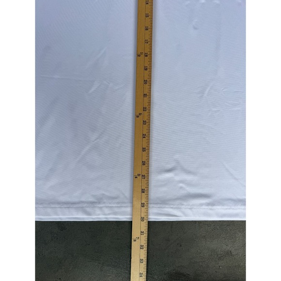 Mens Sz Large CALLAWAY White Polo Shirt OPTI DRI Short Sleeve Odyssey Logo (B) - Picture 4 of 5